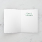 for Aunt's Birthday Pink Roses and Butterflies カード (内部)