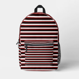For Bold Souls – Deep Red Backpack プリントバックパック