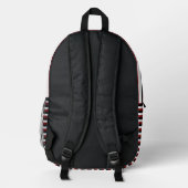 For Bold Souls – Deep Red Backpack プリントバックパック (裏面)