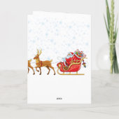 For Boy or Girl Santa Claus & Christmas Kids シーズンカード (裏面)