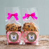 For Business Butterfly Custom Shop Name Thank You  ラウンドシール