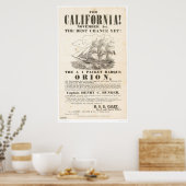 For California!..."Orion"広告(1281A) ポスター (キッチン)