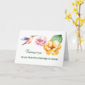 For Cancer 考え Patients's You Flowers カード (黄色い花)