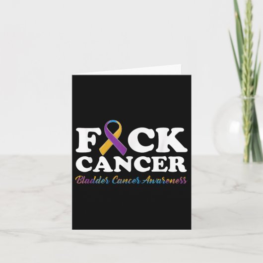 For Cancer Shirt膀胱がん認識度 カード (正面)