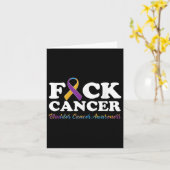For Cancer Shirt膀胱がん認識度 カード (黄色い花)