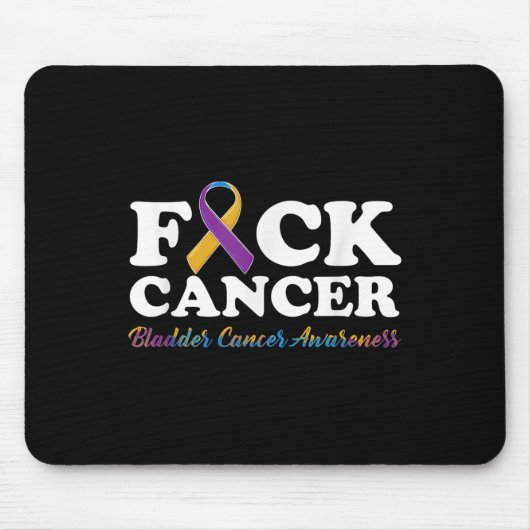 For Cancer Shirt膀胱がん認識度 マウスパッド (正面)