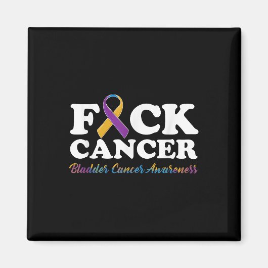 For Cancer Shirt膀胱がん認識度 マグネット (正面)
