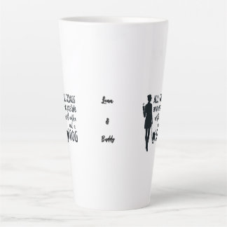 For coffee and dog lovers: customizable カフェラテマグ