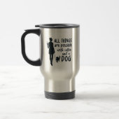 For coffee and dog lovers: customizable トラベルマグ (左)