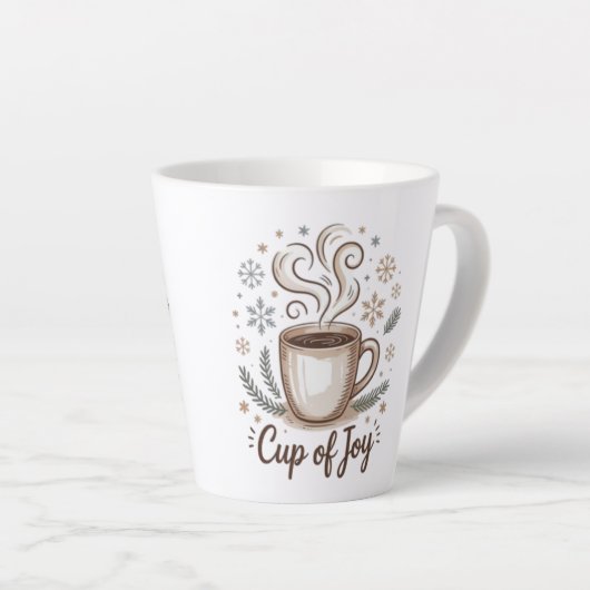 For Coffee lovers. Cup of Joy. Small Latter mug カフェラテマグ (右アングル)