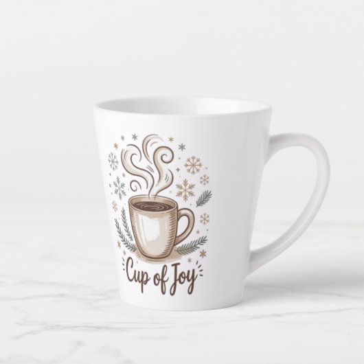 For Coffee lovers. Cup of Joy. Small Latter mug カフェラテマグ (右)