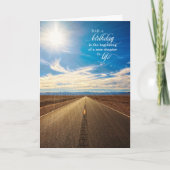 for Dad Birthday Endless Road with Blue Sky カード (正面)