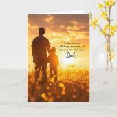 for Dad on His Birthday Sunny Meadow カード (黄色い花)