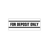 For Deposit Only文字 セルフインキングスタンプ (デザイン)