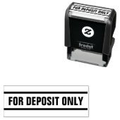 For Deposit Only文字 セルフインキングスタンプ (インサイチュ)