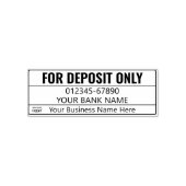 For Deposit Only Business Logo Modern Professional セルフインキングスタンプ (デザイン)