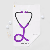 For Doctors and Violet Medical Stethoscope(医師とナース向 ゴルフタオル (インサイチュ)
