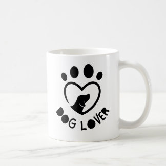 For dog lovers with the quote "Dog lover" コーヒーマグカップ
