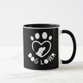 for dog lovers with the quote "Dog lover" マグカップ