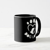for dog lovers with the quote "Dog lover" マグカップ (正面右)