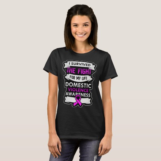for domestic violence survivors tシャツ (正面フル)
