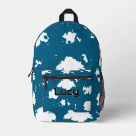 For Dreamers – Blue Splash Backpack プリントバックパック