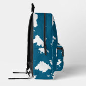 For Dreamers – Blue Splash Backpack プリントバックパック (左)