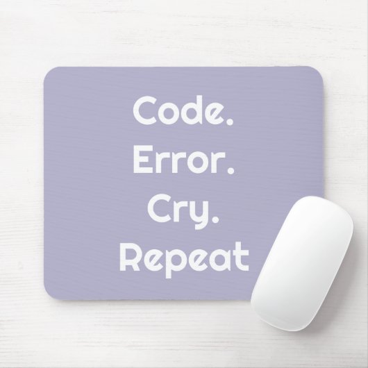 For Engineers & Coders – Code. Error. Cry. Repeat マウスパッド (マウス)