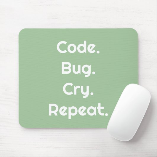 For Engineers & Developers – Code, Bug, Cry マウスパッド (マウス)