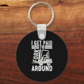 For Forklift Driver Forklift Operator キーホルダー (正面)