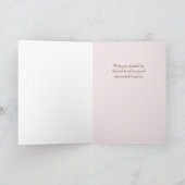 For Friend on誕生日ステイトスイングランドの水色 カード (内部)