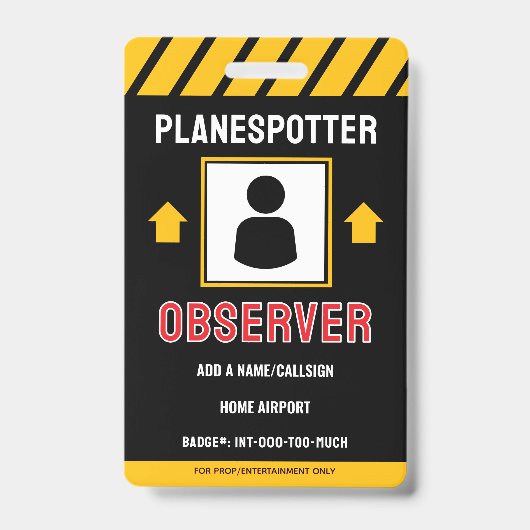 For Fun Planespotter Badge バッジ (正面)