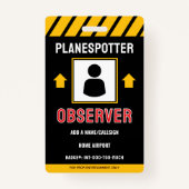 For Fun Planespotter Badge バッジ (正面)