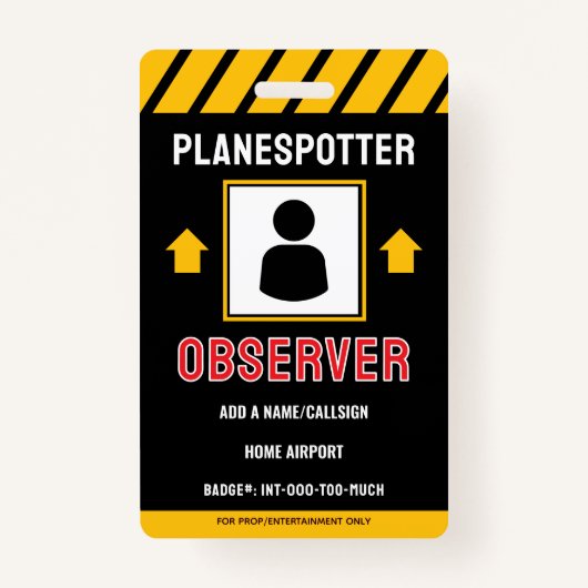 For Fun Planespotter Badge バッジ (正面)
