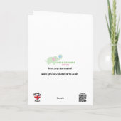 For Girl Cute踊りラマ第6誕生日カード カード (裏面)