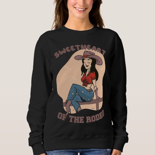 for Girls with Horses  Sweetheart of the Rodeo スウェットシャツ (正面)
