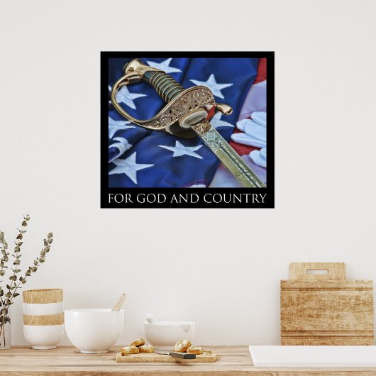 For GOD and Country Poster ポスター (キッチン)