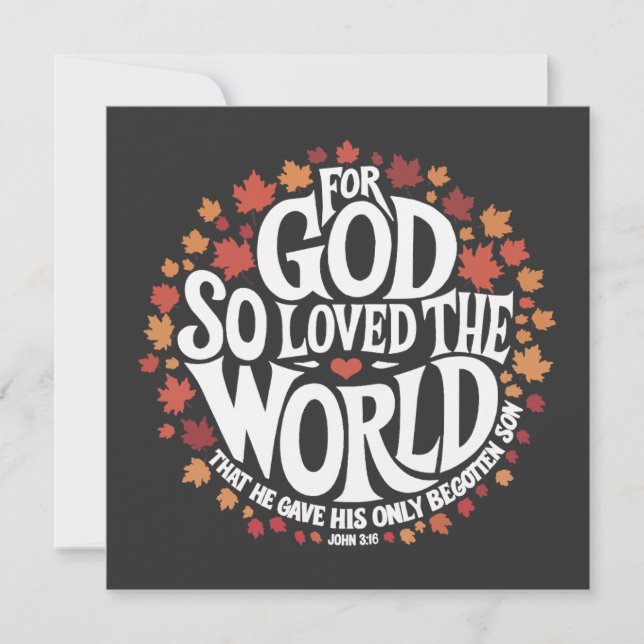 For God So Loved the World (正面)