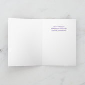 for Granddaughter Purple Asters September Birthday カード (内部)