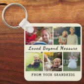 For Grandma & Grandpa – Loved Beyond Measure キーホルダー (正面)