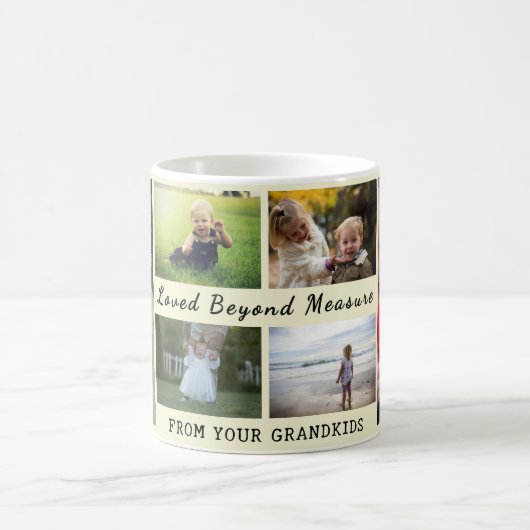 For Grandma & Grandpa – Loved Beyond Measure Mug コーヒーマグカップ (中央)