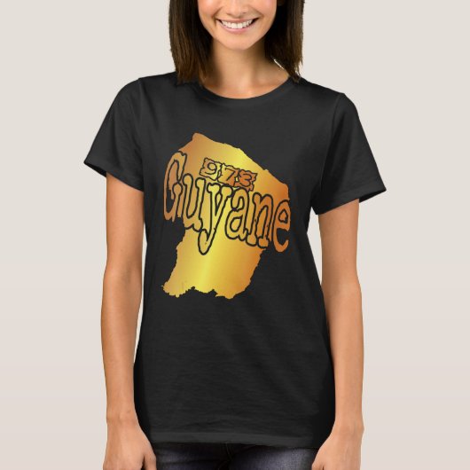 for Guyanese Map of Guyana 973 Tシャツ (正面)