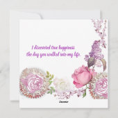 For Herカスタム Sweetheart Valentinesヴィンテージバラ シーズンカード (裏面)