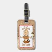 For Her おもしろい Drink Bikini Vacationビーチパーティー ラゲッジタグ (正面縦)