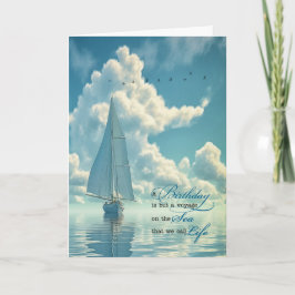 for Him Sailing Nautical Theme Masculine Birthday カード