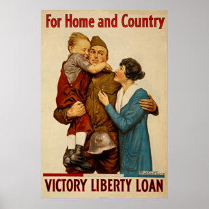 For Home and Country Victory Liberty Loan Poster ポスター