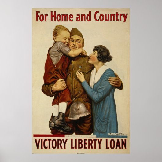 For Home and Country Victory Liberty Loan Poster ポスター (正面)