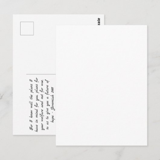 For I Know the Plans I Have For You ポストカード (正面/裏面)