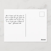 For I Know the Plans I Have For You ポストカード (裏面)