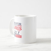For Kamala Harris Tim Walz退役軍人For Harris コーヒーマグカップ (正面左)